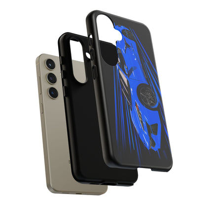 Blue Corvette C8 z06 Design for iPhone 18 17 16 15 14 13 Pro Max