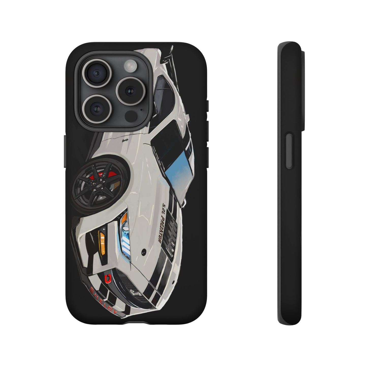 White gt500 car iPhone 17 16 15 14 13 12 Pro Samsung galaxy pixel