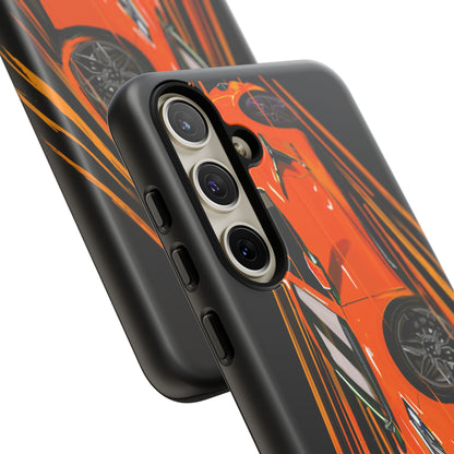 Orange C8 corvette Z06 iPhone 18 17 16 15 14 13 12 Pro  Samsung Galaxy Pixel