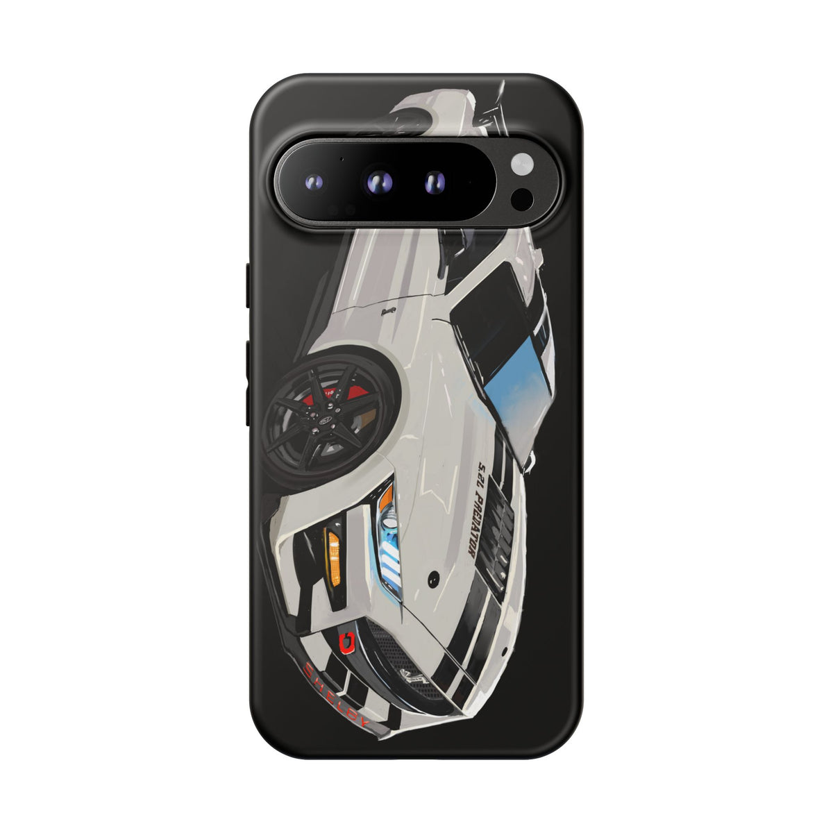 White gt500 car iPhone 17 16 15 14 13 12 Pro Samsung galaxy pixel