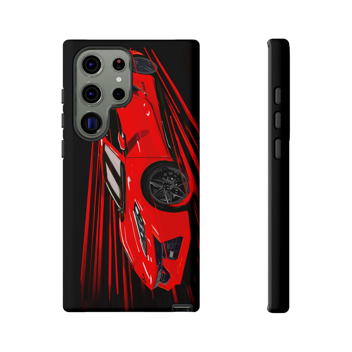 Red C8 corvette Z06 Case iPhone 18 17 16 15 14 13 12 11 Pro Samsung Galaxy Pixel