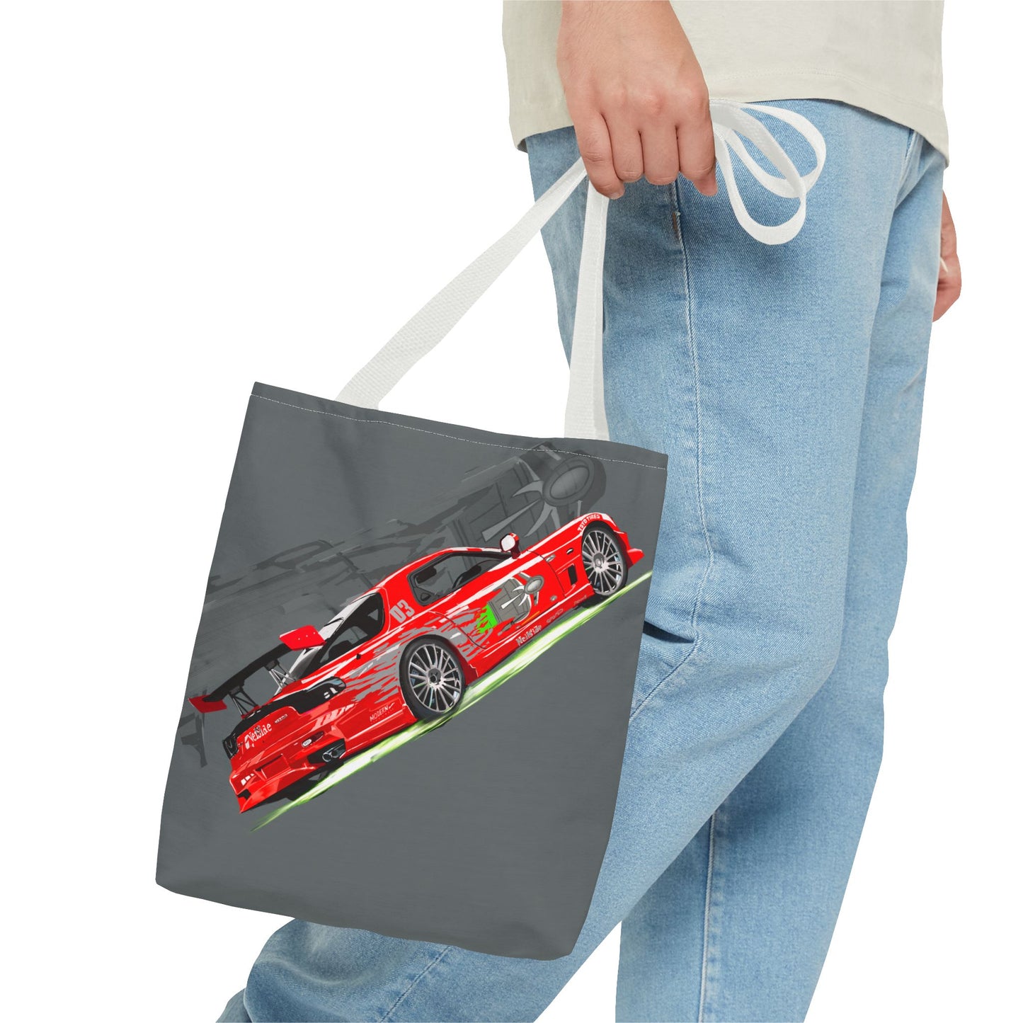 Fast and Furious Dom's RX7  Library Carry Tote Bag (AOP)
