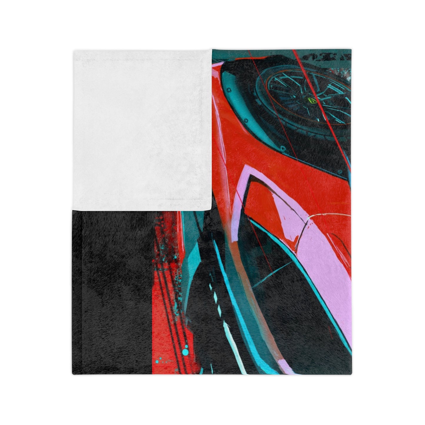 Lamborghini Sterrato blanket, Lamborghini blanket Velveteen Microfiber Blanket