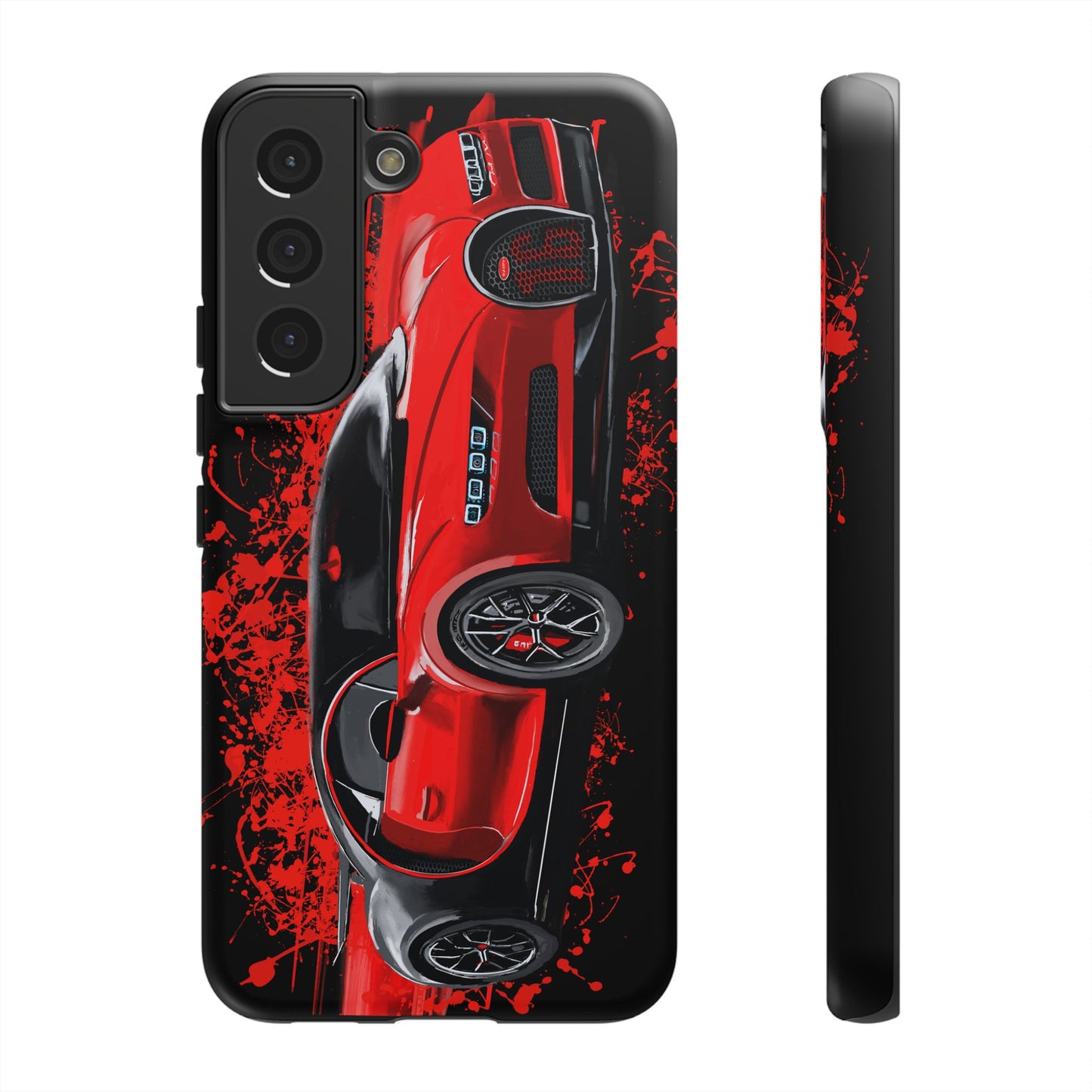Red Bugatti Chiron Case iPhone 16 15 14 13 12 11 Pro max Samsung Galaxy Pixel