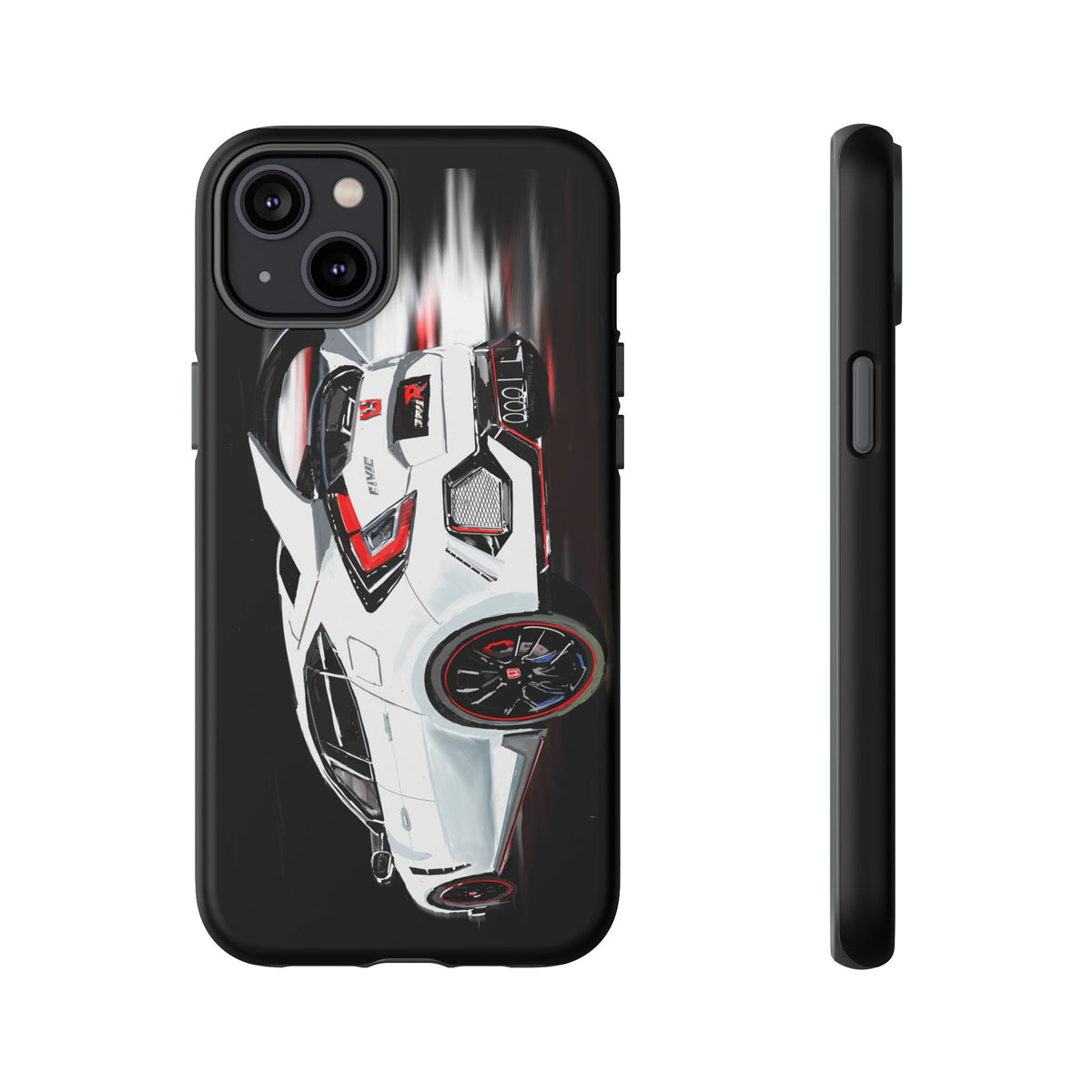 White Type-r civic Case iPhone 18 17 16 15 14 13 12 Pro Samsung Galaxy Pixel