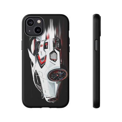 White Type-r civic Case iPhone 18 17 16 15 14 13 12 Pro Samsung Galaxy Pixel