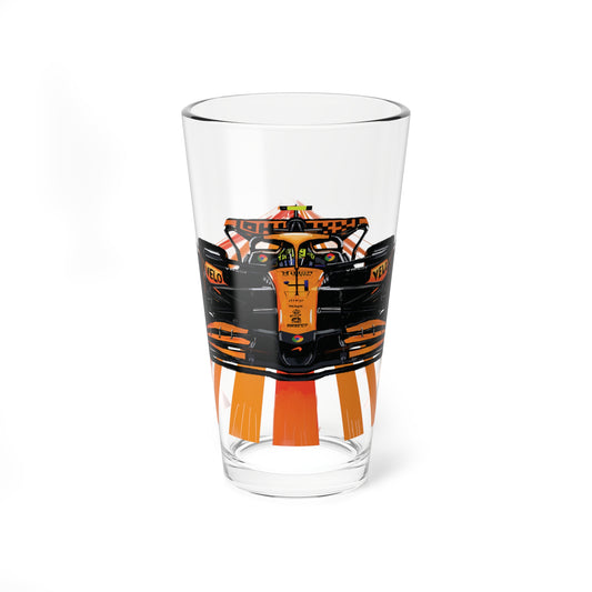 Lando Norris F1 Race Car Mixing Glass, 16oz - Formula 1 Racing Gift, Cocktail