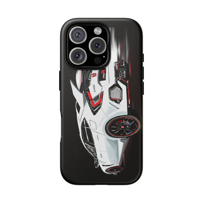 White Type-r civic Case iPhone 18 17 16 15 14 13 12 Pro Samsung Galaxy Pixel
