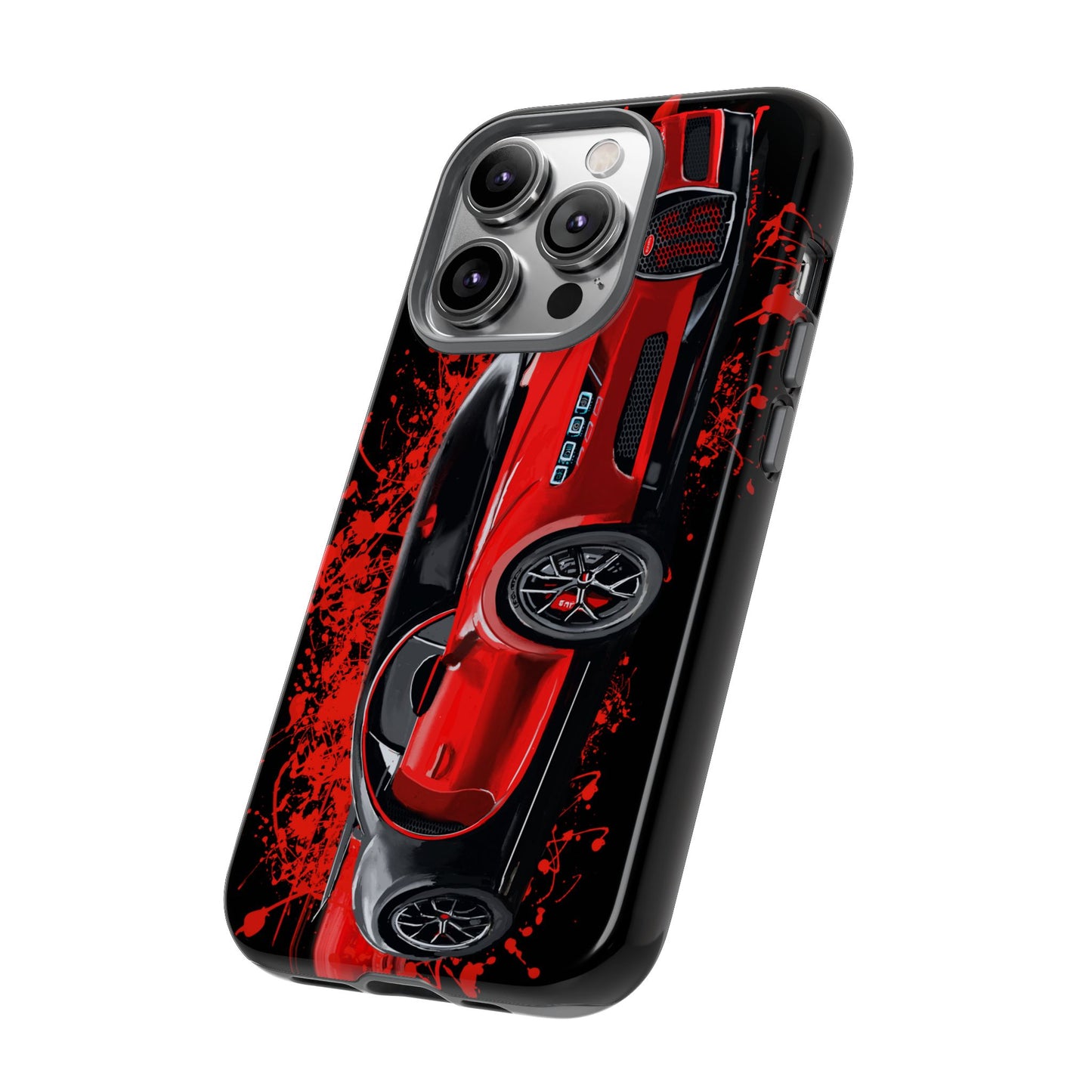 Red Bugatti Chiron Case iPhone 16 15 14 13 12 11 Pro max Samsung Galaxy Pixel