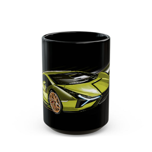 Lamborghini Sian Black coffee tea Mug (11oz, 15oz)