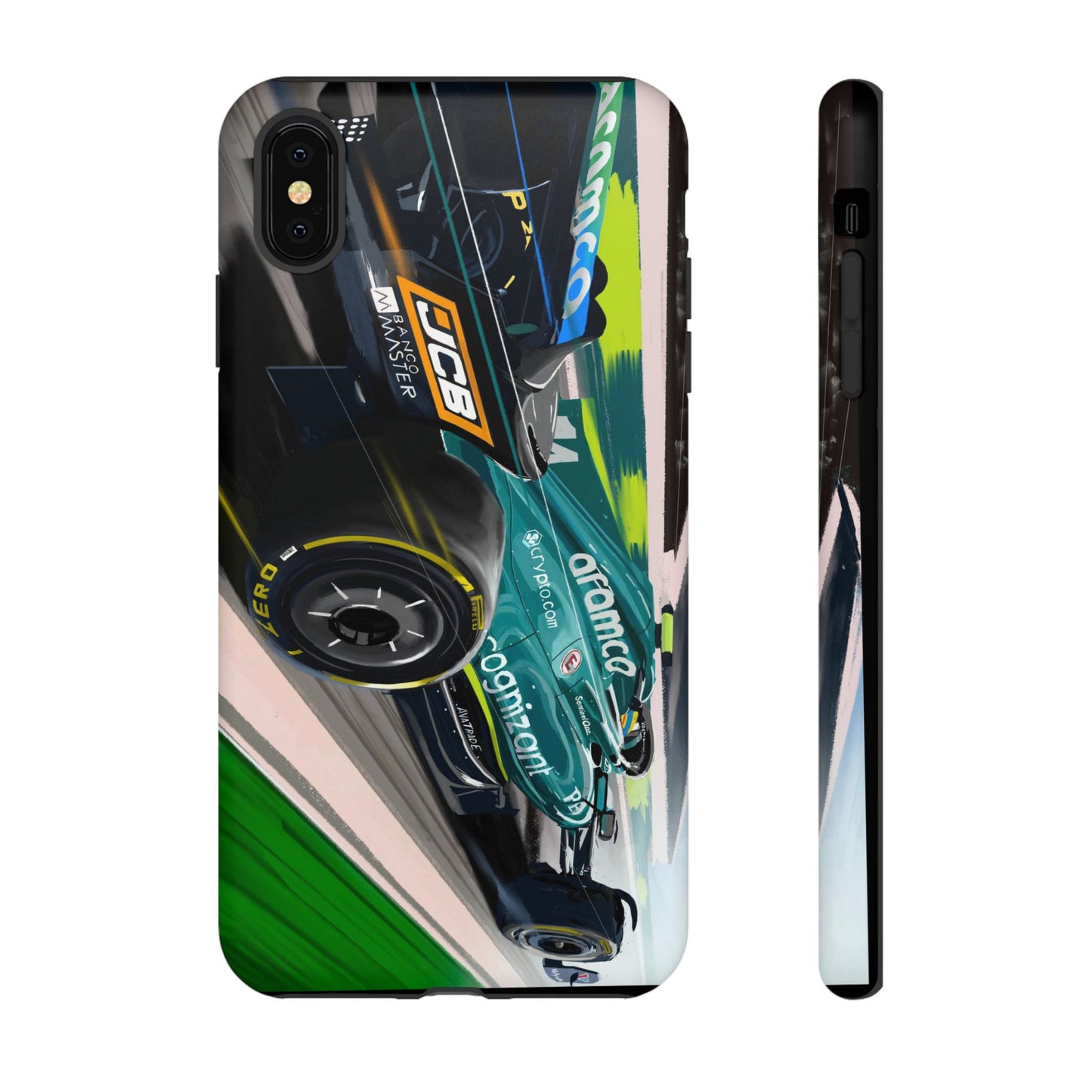 Fernando Alonso Aston Martin F1 Case iPhone 16 15 14 13 12 Samsung Galaxy Pixel