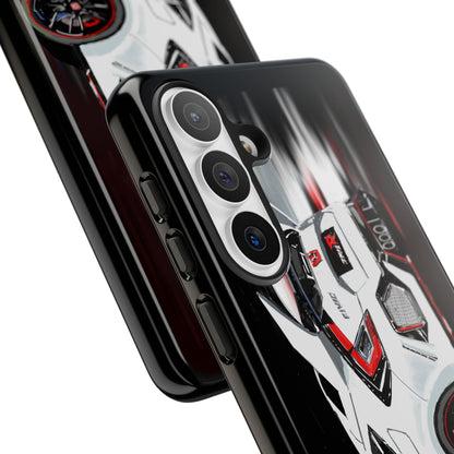 White Type-r civic Case iPhone 18 17 16 15 14 13 12 Pro Samsung Galaxy Pixel