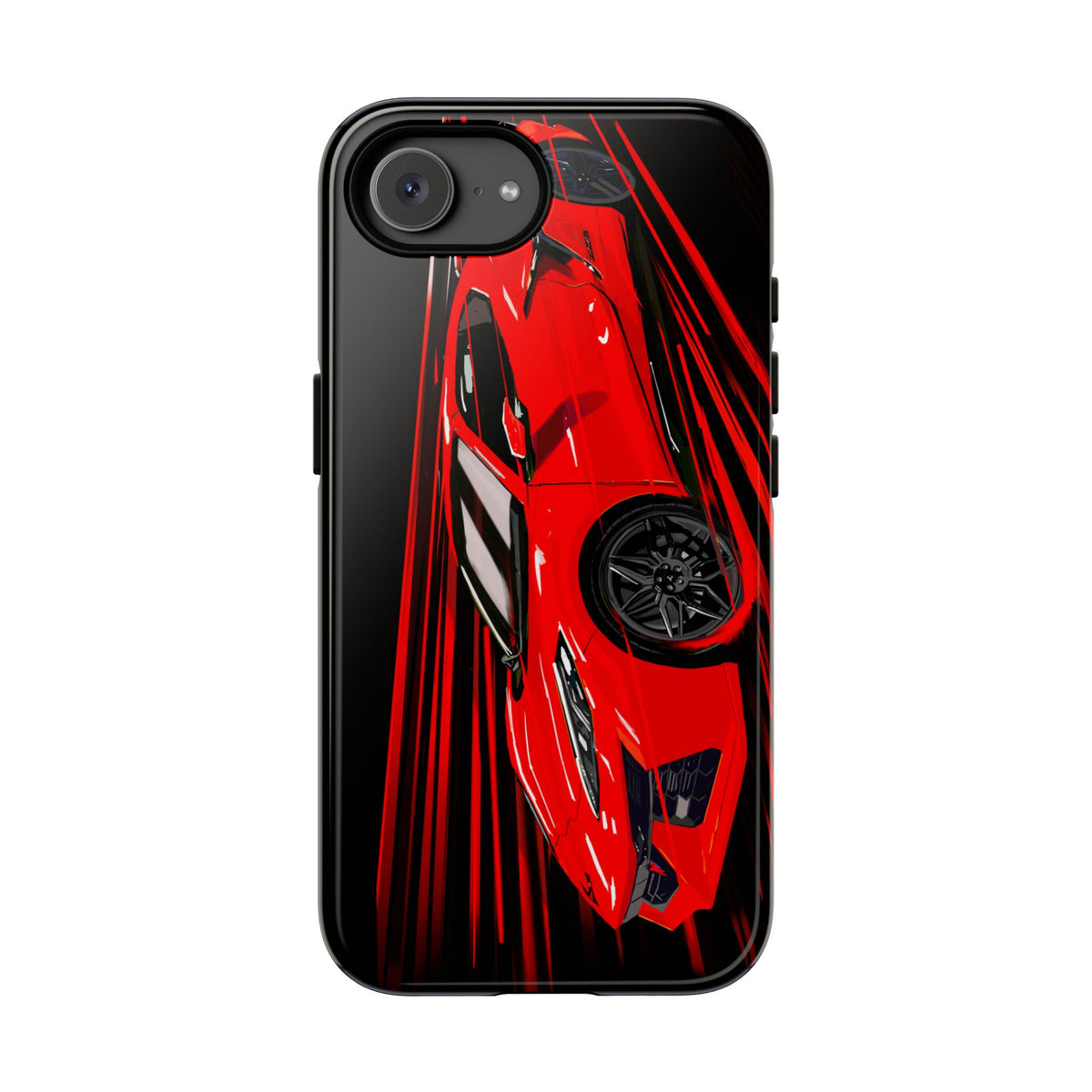 Red C8 corvette Z06 Case iPhone 18 17 16 15 14 13 12 11 Pro Samsung Galaxy Pixel