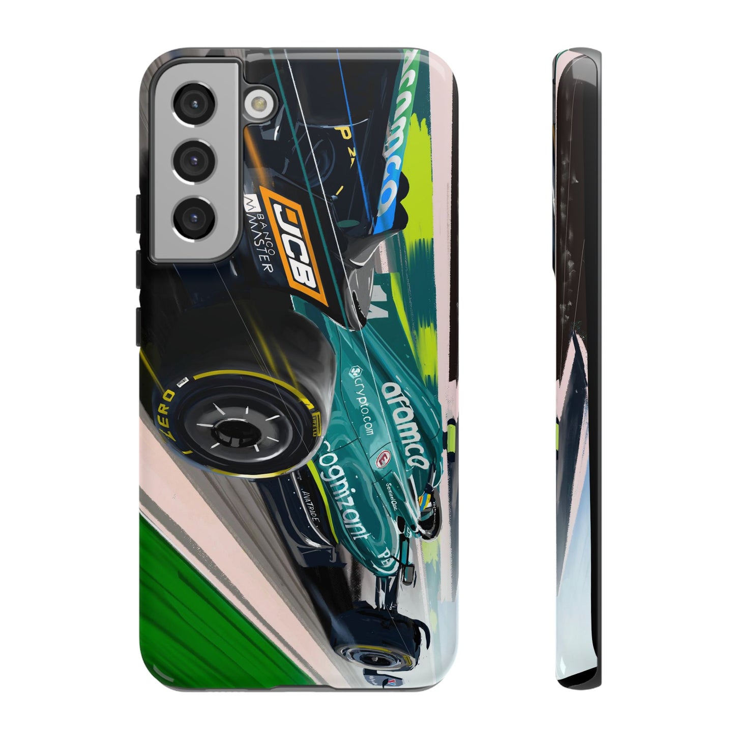 Fernando Alonso Aston Martin F1 Case iPhone 16 15 14 13 12 Samsung Galaxy Pixel