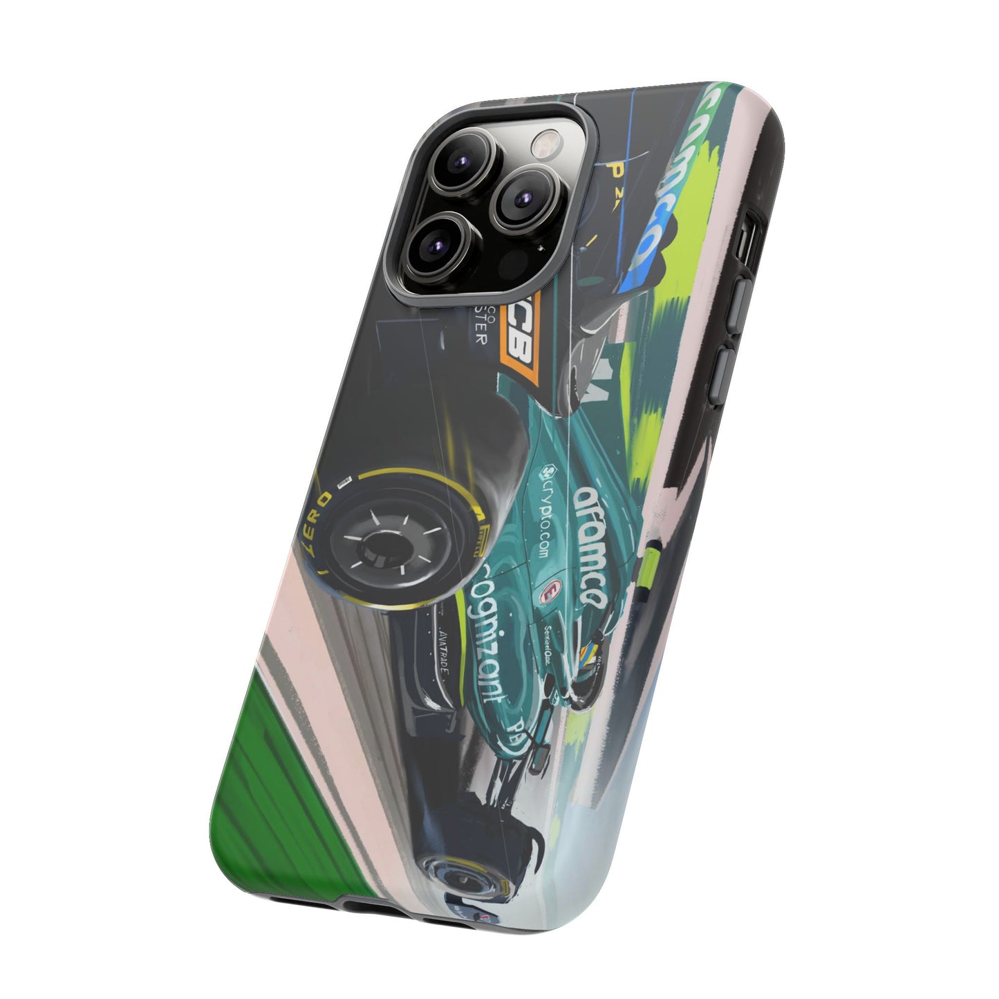 Fernando Alonso Aston Martin F1 Case iPhone 16 15 14 13 12 Samsung Galaxy Pixel
