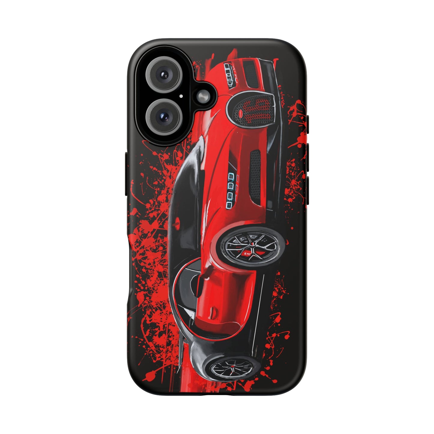 Red Bugatti Chiron Case iPhone 16 15 14 13 12 11 Pro max Samsung Galaxy Pixel