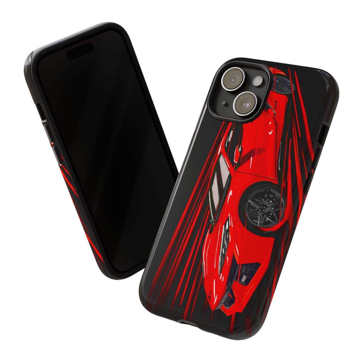 Red C8 corvette Z06 Case iPhone 18 17 16 15 14 13 12 11 Pro Samsung Galaxy Pixel