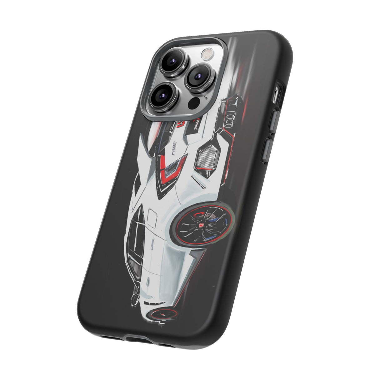White Type-r civic Case iPhone 18 17 16 15 14 13 12 Pro Samsung Galaxy Pixel