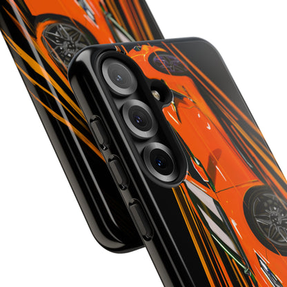 Orange C8 corvette Z06 iPhone 18 17 16 15 14 13 12 Pro  Samsung Galaxy Pixel