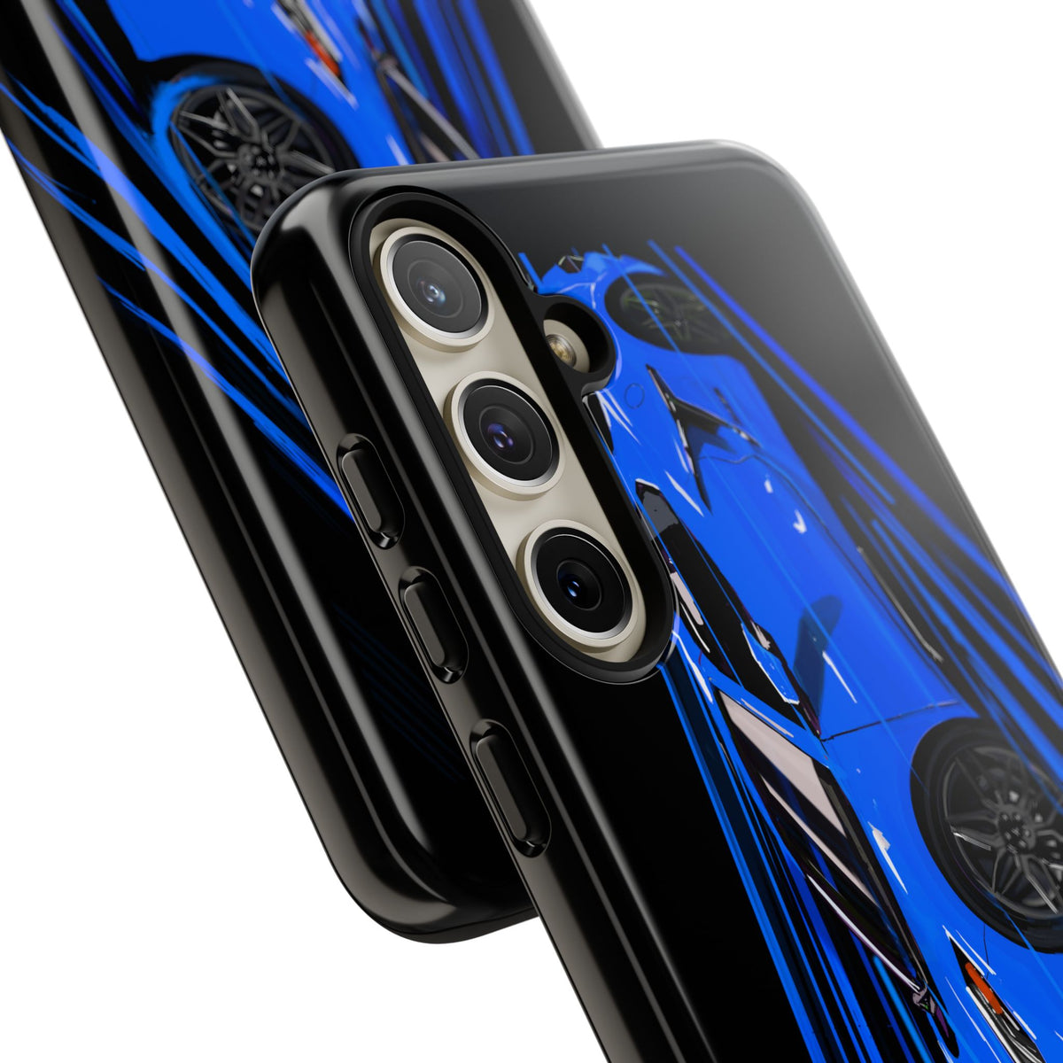 Blue Corvette C8 z06 Design for iPhone 18 17 16 15 14 13 Pro Max
