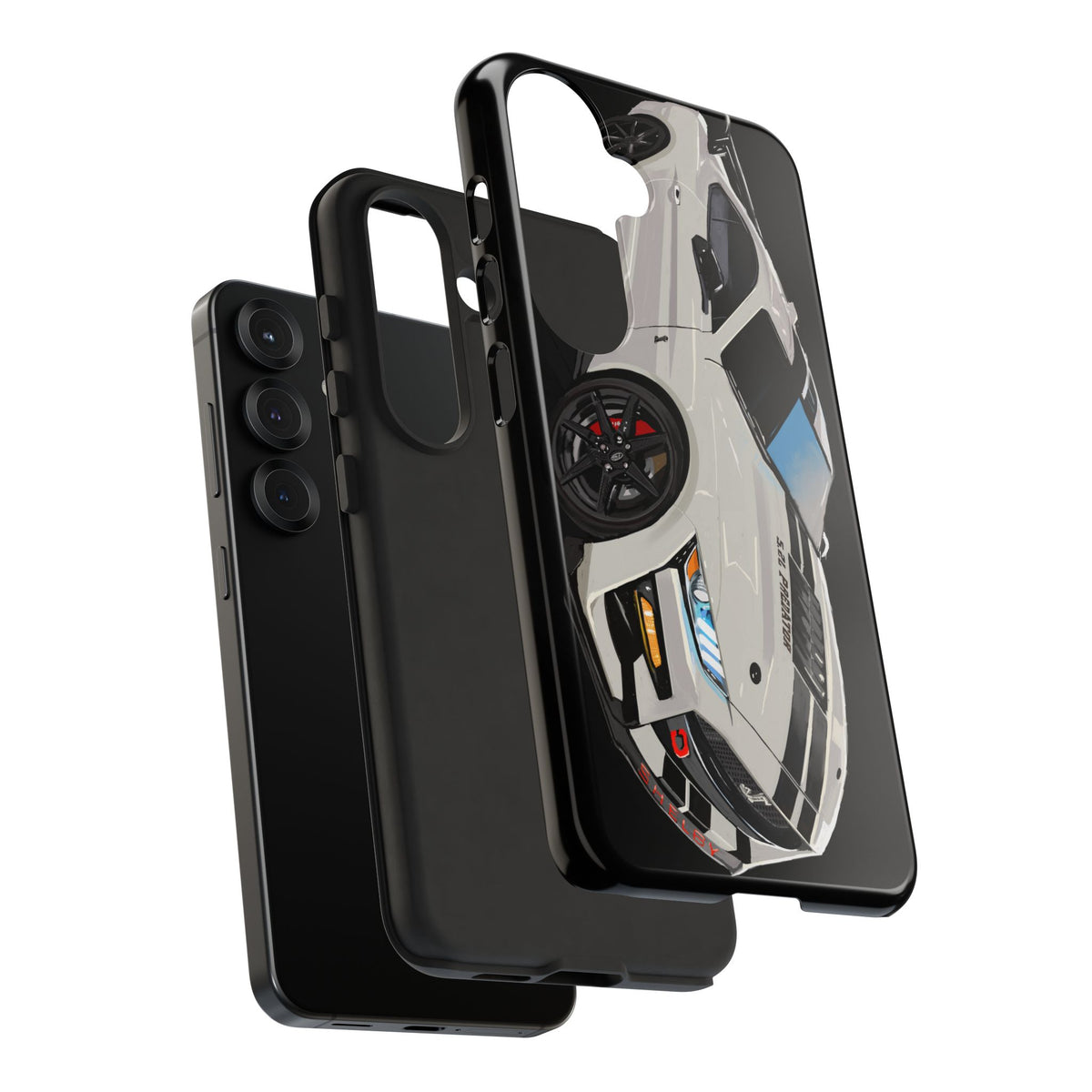 White gt500 car iPhone 17 16 15 14 13 12 Pro Samsung galaxy pixel