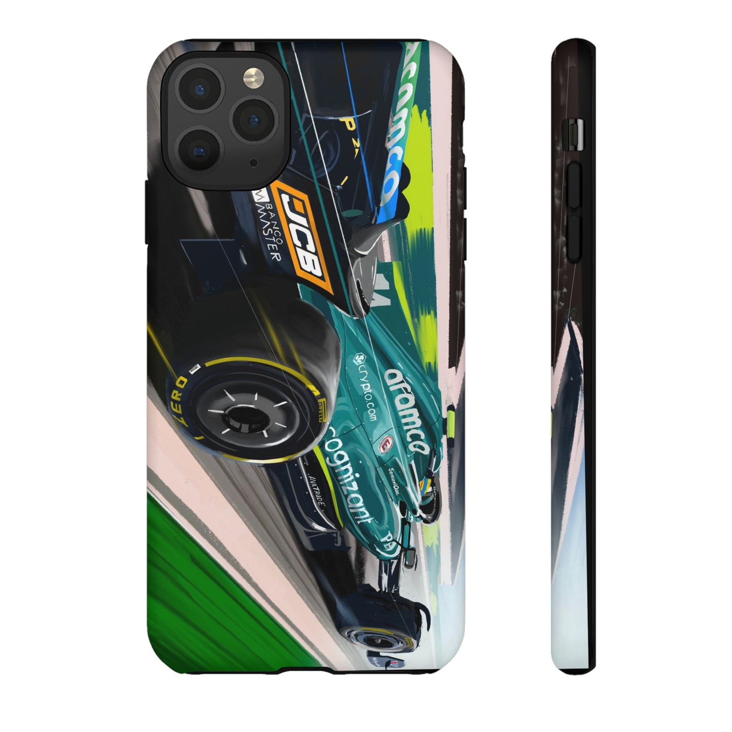Fernando Alonso Aston Martin F1 Case iPhone 16 15 14 13 12 Samsung Galaxy Pixel