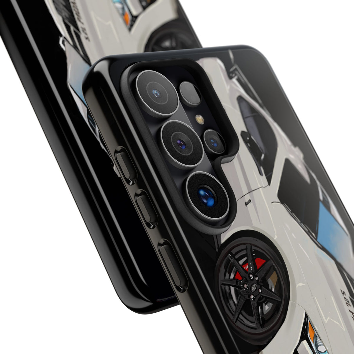 White gt500 car iPhone 17 16 15 14 13 12 Pro Samsung galaxy pixel