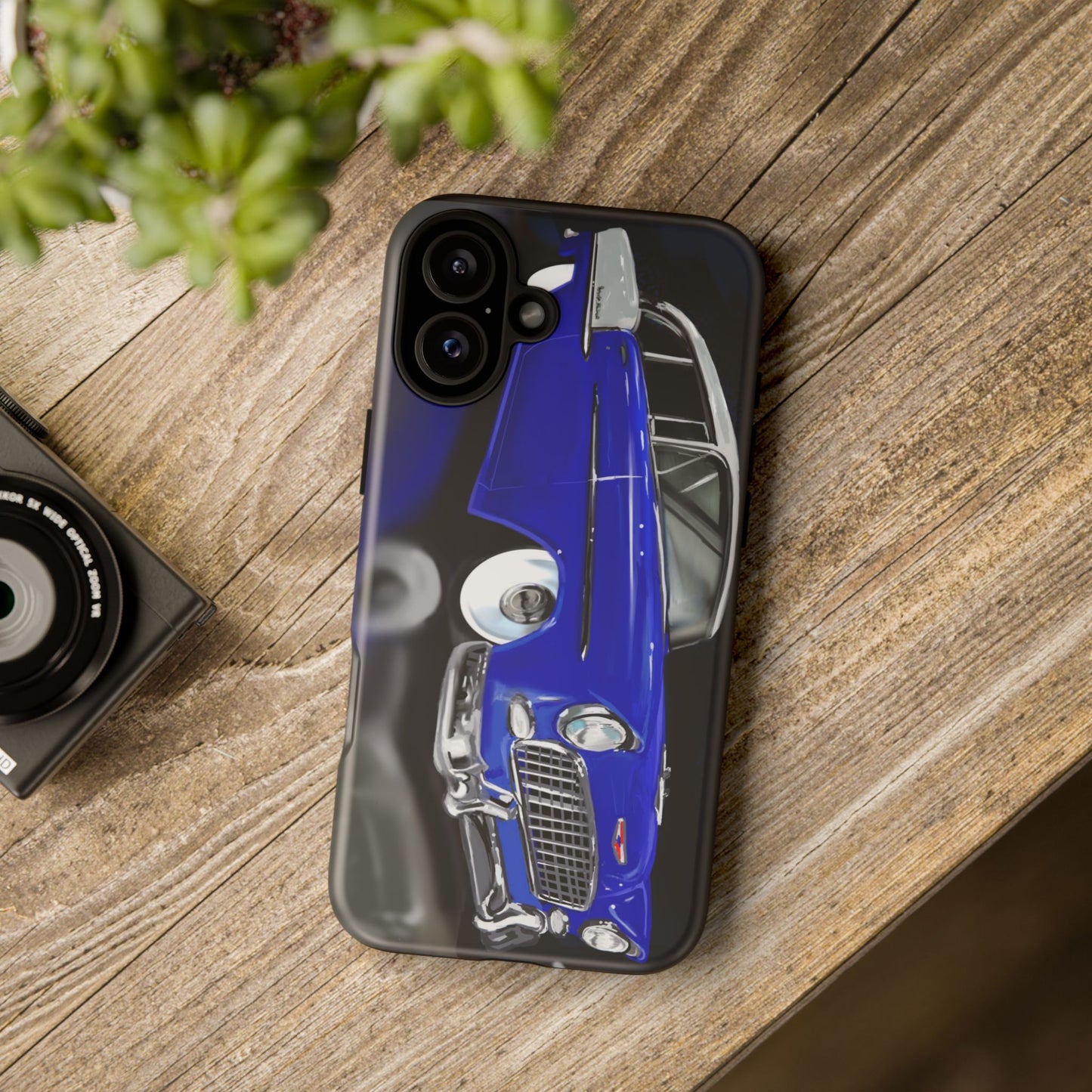 55 Chevy BelAir iPhone 16 15 14 13 12 11 Pro max Samsung Galaxy Pixel Slim Tough