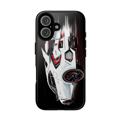 White Type-r civic Case iPhone 18 17 16 15 14 13 12 Pro Samsung Galaxy Pixel
