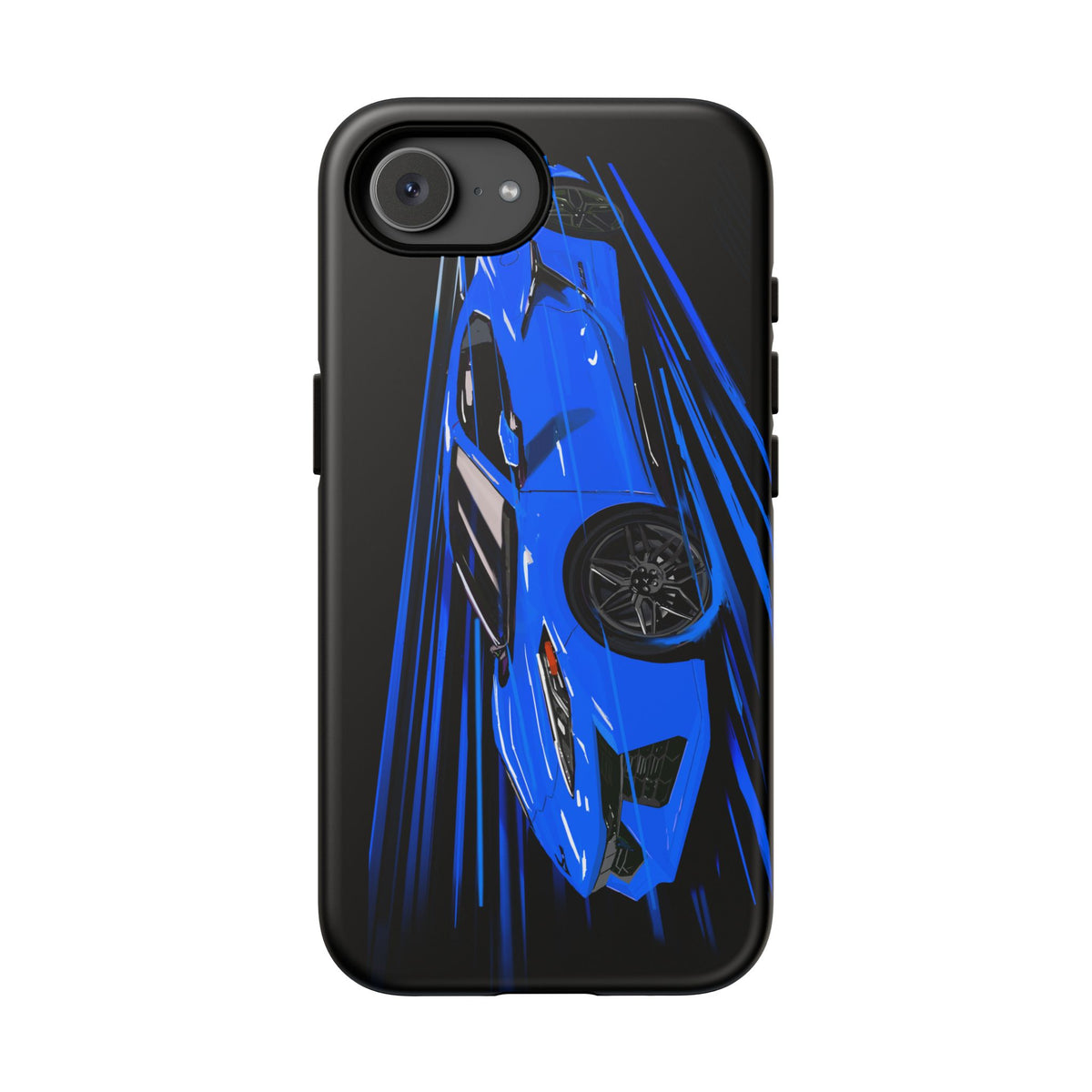 Blue Corvette C8 z06 Design for iPhone 18 17 16 15 14 13 Pro Max