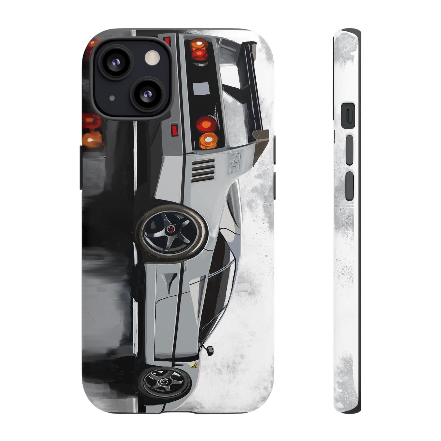 Gray Ferrari F40 Case iPhone 16 15 14 13 12 11 Pro max Samsung Galaxy Pixel