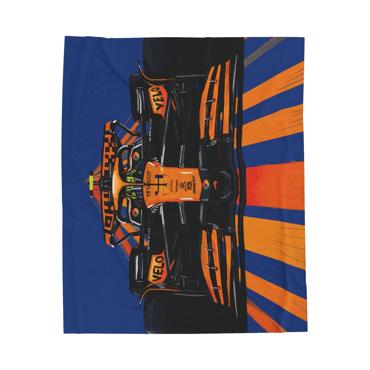 McLaren F1 Lando Norris  racing Microfiber Blanket