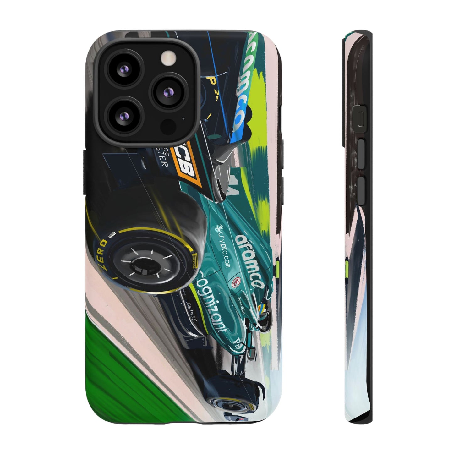 Fernando Alonso Aston Martin F1 Case iPhone 16 15 14 13 12 Samsung Galaxy Pixel