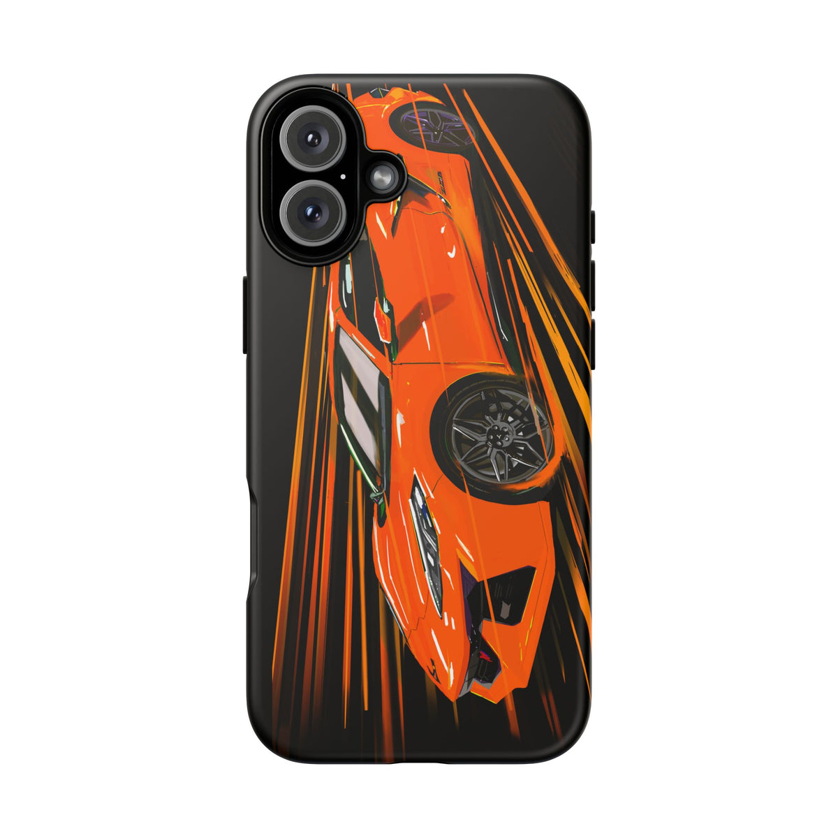 Orange C8 corvette Z06 iPhone 18 17 16 15 14 13 12 Pro  Samsung Galaxy Pixel