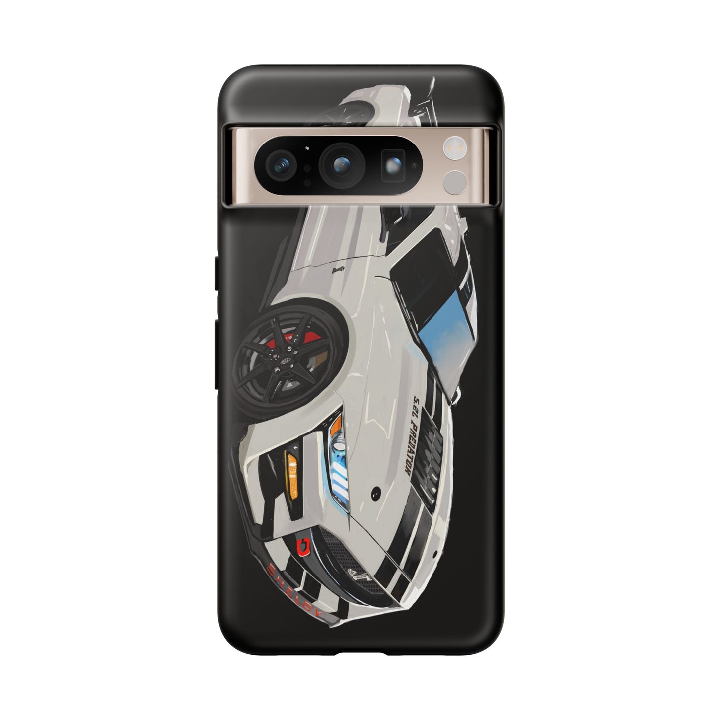White gt500 car iPhone 17 16 15 14 13 12 Pro Samsung galaxy pixel