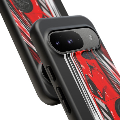 Red C8 corvette Z06 Case iPhone 18 17 16 15 14 13 12 11 Pro Samsung Galaxy Pixel