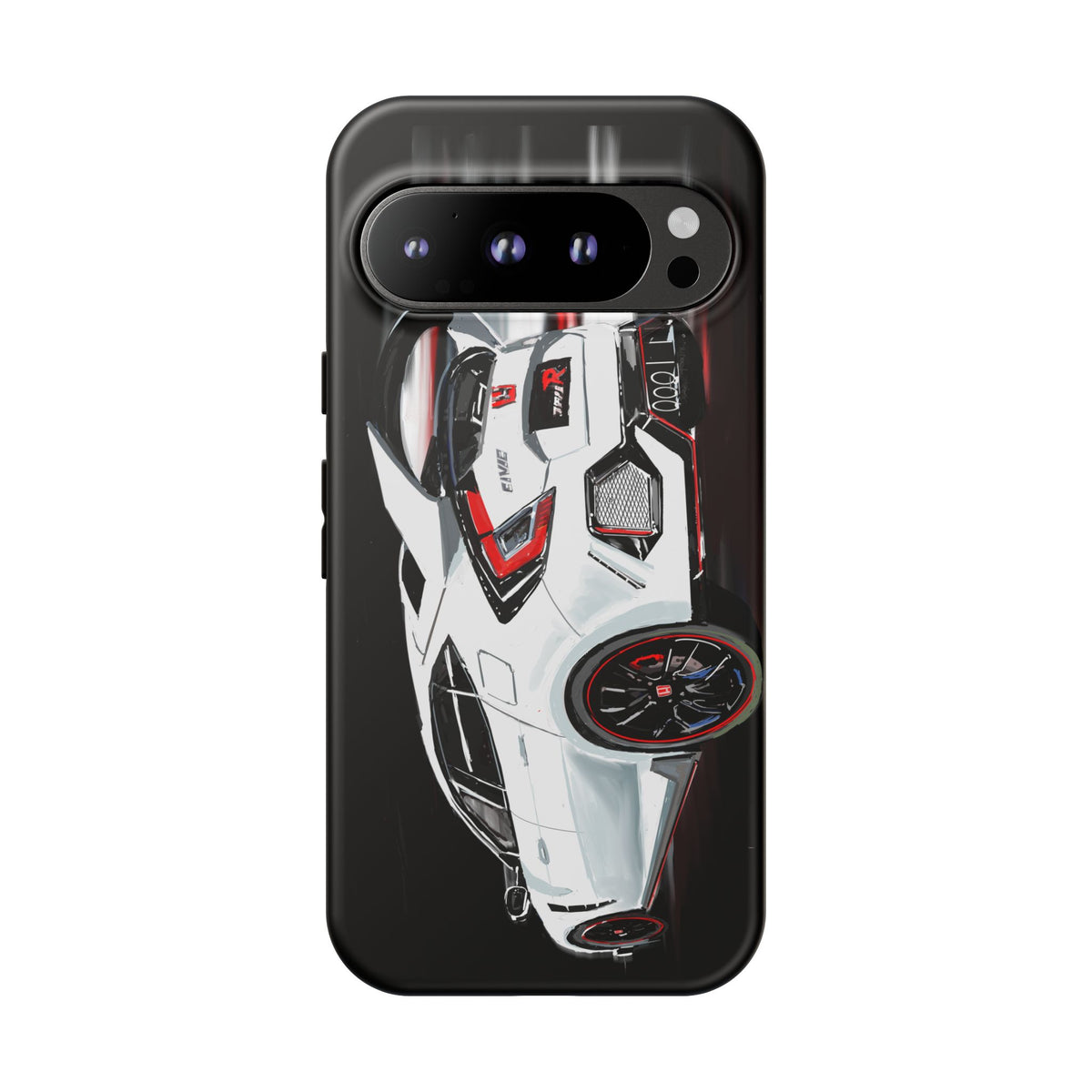White Type-r civic Case iPhone 18 17 16 15 14 13 12 Pro Samsung Galaxy Pixel