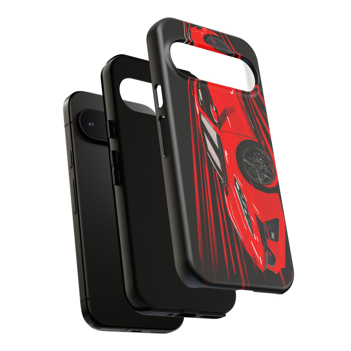 Red C8 corvette Z06 Case iPhone 18 17 16 15 14 13 12 11 Pro Samsung Galaxy Pixel