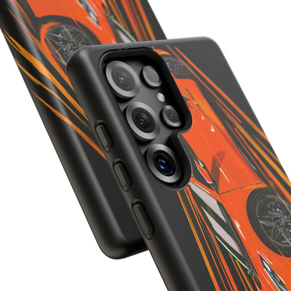 Orange C8 corvette Z06 iPhone 18 17 16 15 14 13 12 Pro  Samsung Galaxy Pixel