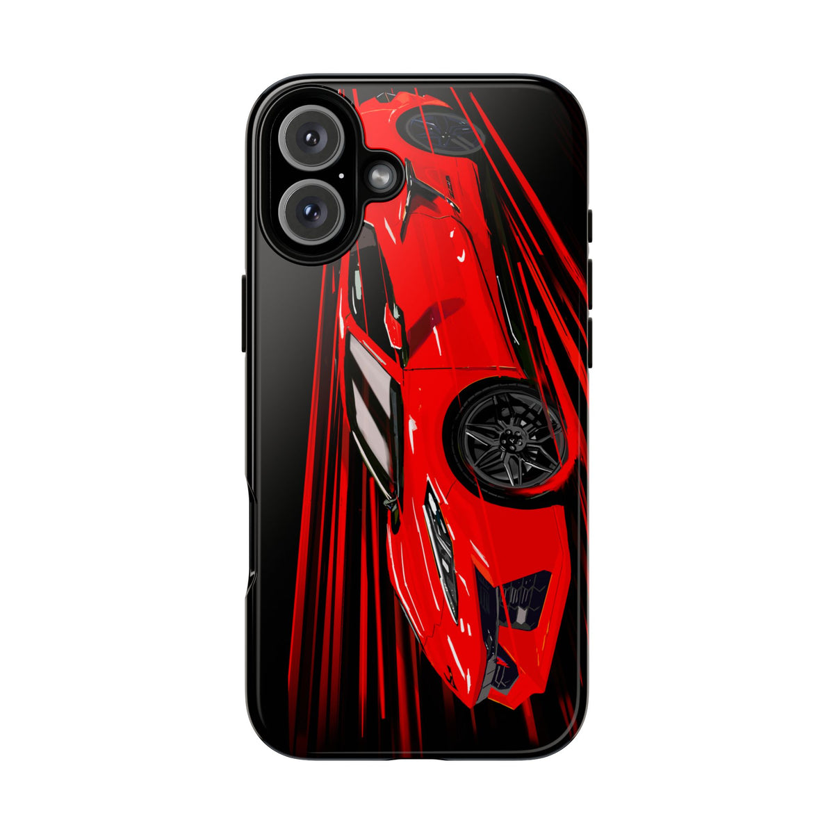 Red C8 corvette Z06 Case iPhone 18 17 16 15 14 13 12 11 Pro Samsung Galaxy Pixel