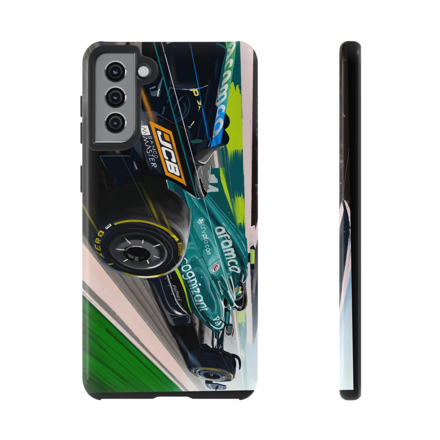 Fernando Alonso Aston Martin F1 Case iPhone 16 15 14 13 12 Samsung Galaxy Pixel