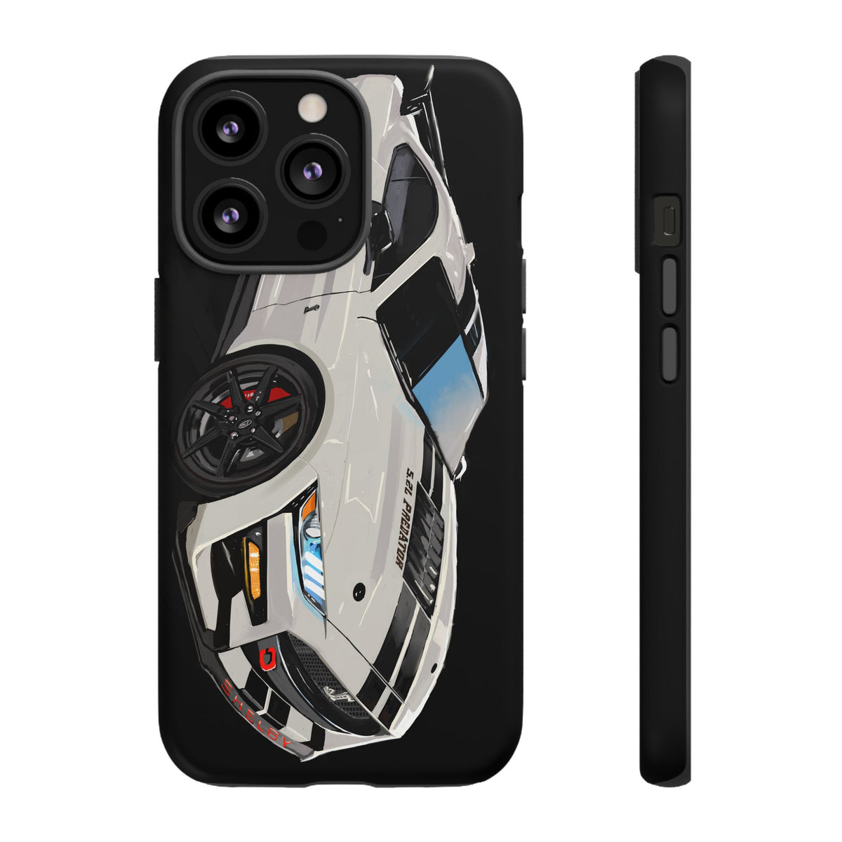 White gt500 car iPhone 17 16 15 14 13 12 Pro Samsung galaxy pixel