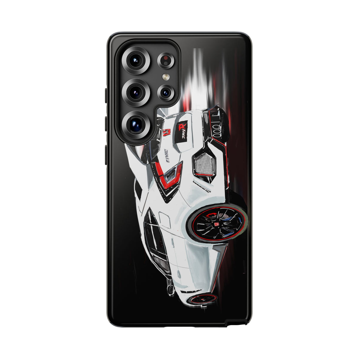 White Type-r civic Case iPhone 18 17 16 15 14 13 12 Pro Samsung Galaxy Pixel