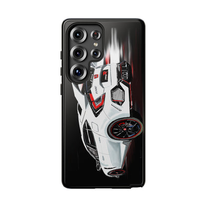 White Type-r civic Case iPhone 18 17 16 15 14 13 12 Pro Samsung Galaxy Pixel