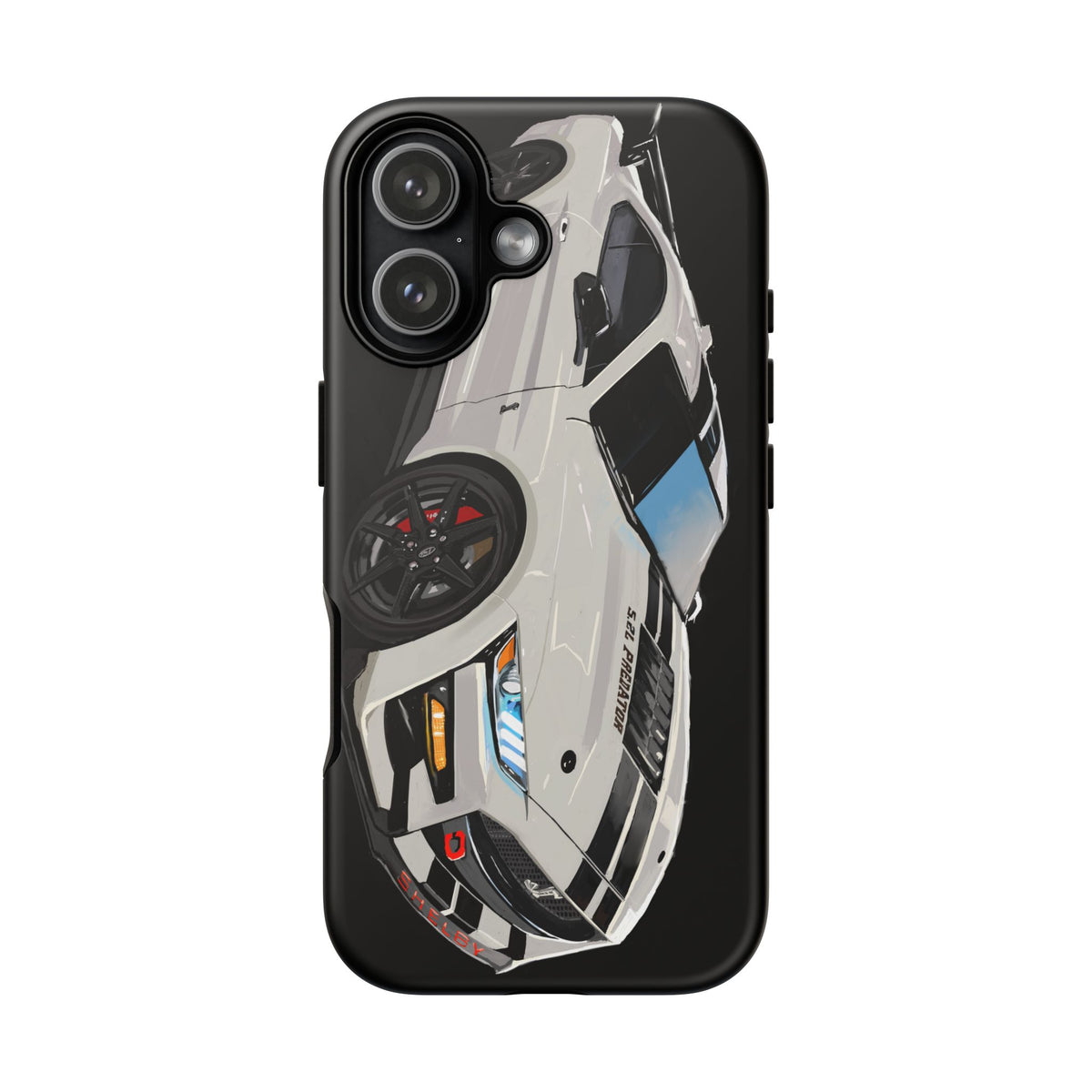 White gt500 car iPhone 17 16 15 14 13 12 Pro Samsung galaxy pixel