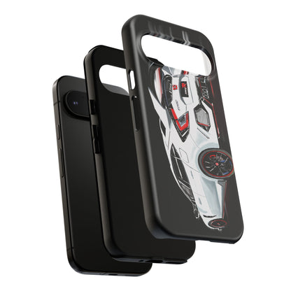 White Type-r civic Case iPhone 18 17 16 15 14 13 12 Pro Samsung Galaxy Pixel