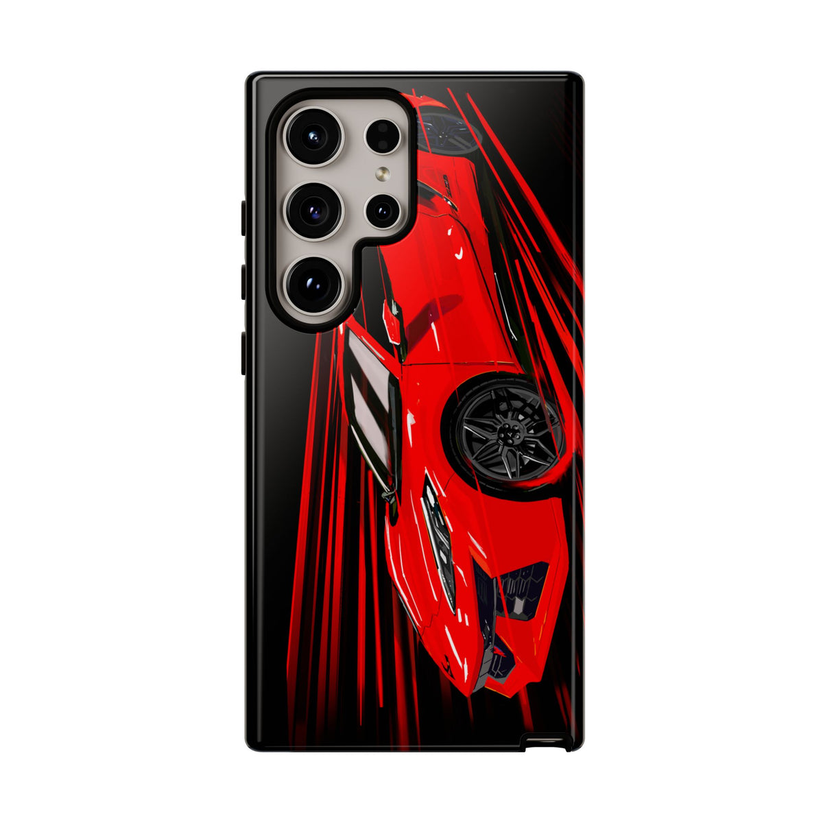 Red C8 corvette Z06 Case iPhone 18 17 16 15 14 13 12 11 Pro Samsung Galaxy Pixel