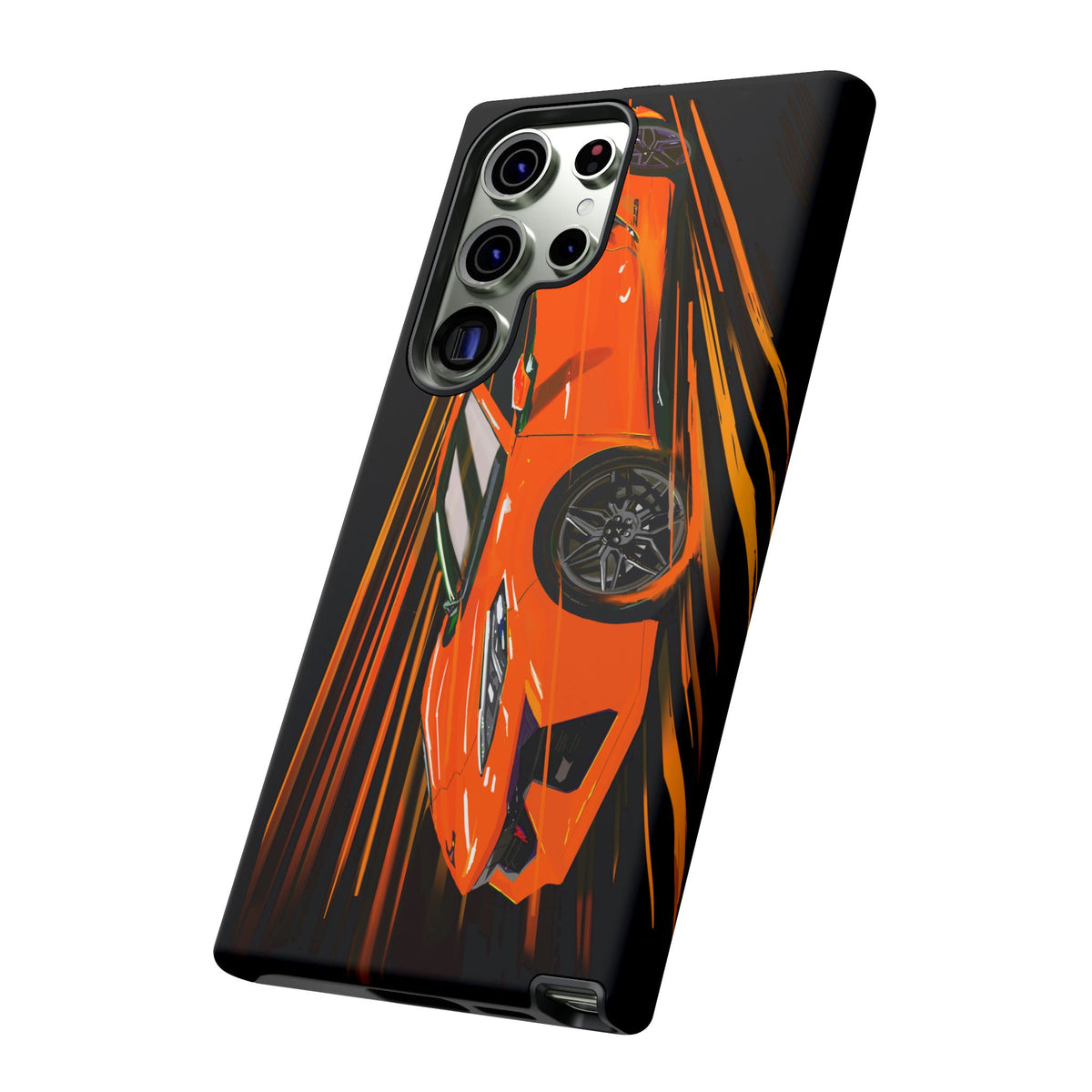 Orange C8 corvette Z06 iPhone 18 17 16 15 14 13 12 Pro  Samsung Galaxy Pixel