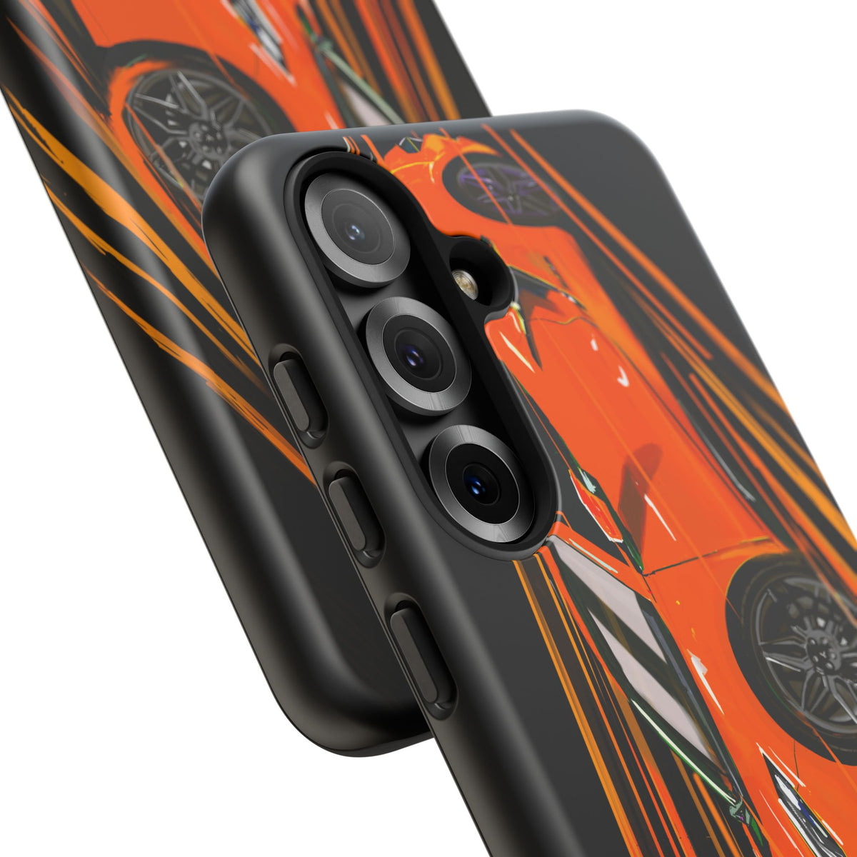 Orange C8 corvette Z06 iPhone 18 17 16 15 14 13 12 Pro  Samsung Galaxy Pixel