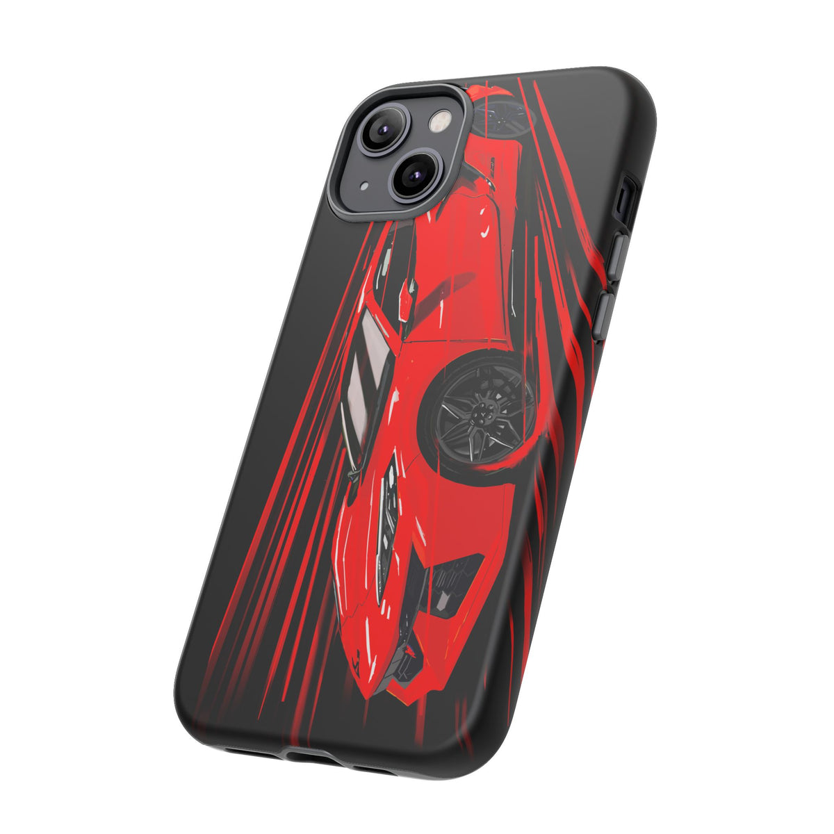 Red C8 corvette Z06 Case iPhone 18 17 16 15 14 13 12 11 Pro Samsung Galaxy Pixel